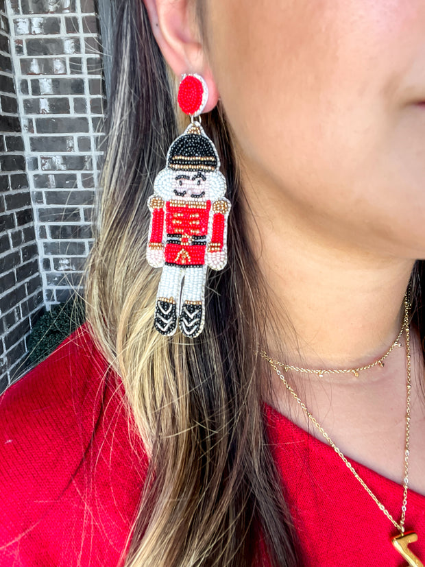 Nutcracker Beaded Earrings