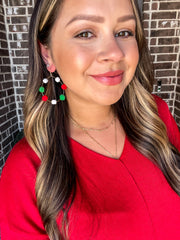 Christmas Pom Earrings