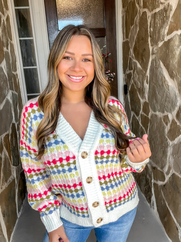 Bright Multicolor Cardigan