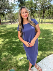 Daydream Drift Midi Dress - Navy