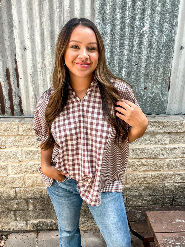 Gingham Girl Top