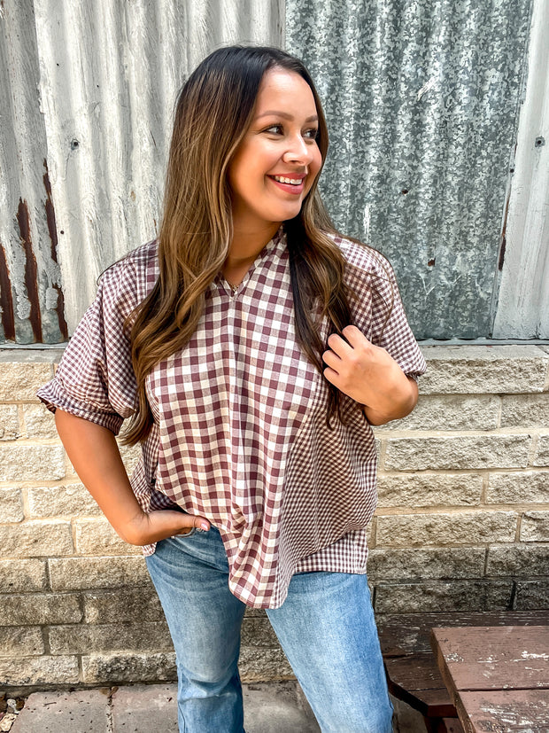 Gingham Girl Top