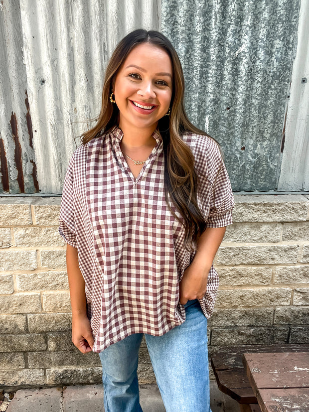 Gingham Girl Top