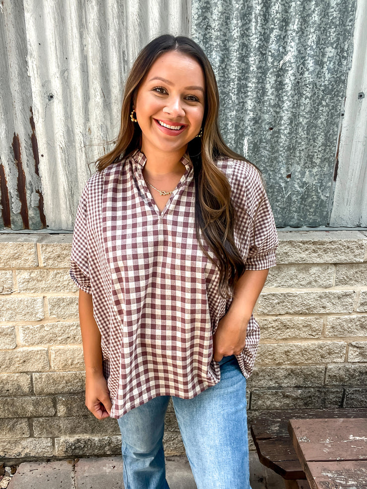 Gingham Girl Top