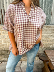 Gingham Girl Top