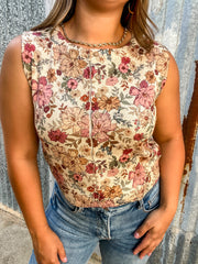 Fall Garden Sweater Vest Top