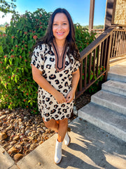 Look Twice Leopard Dress