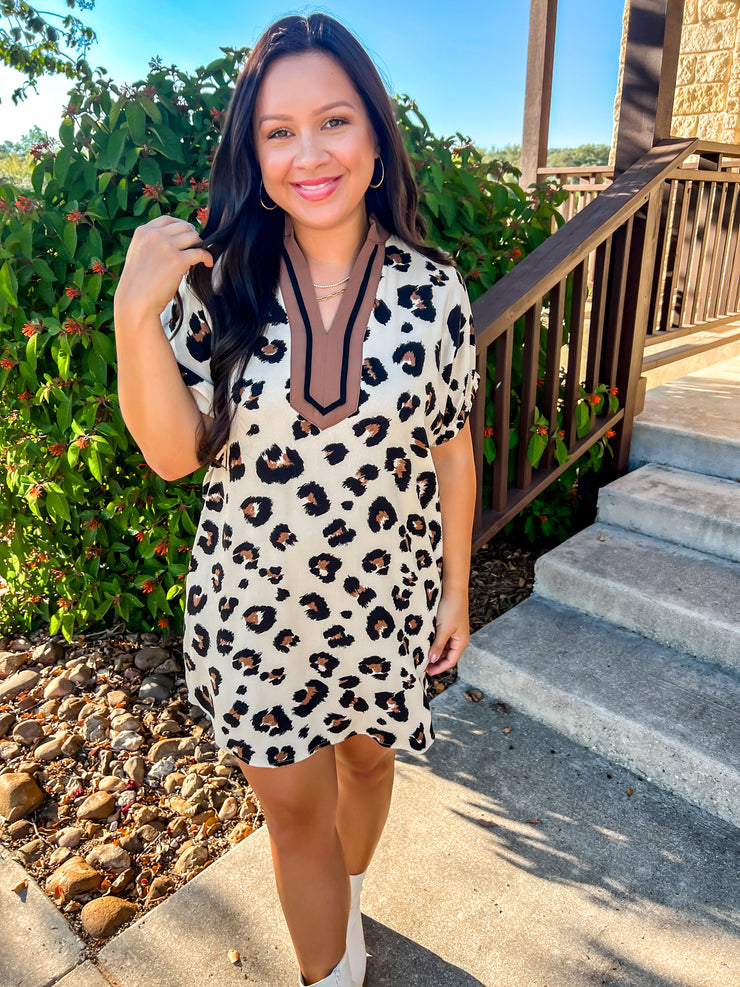 Look Twice Leopard Dress