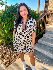 Look Twice Leopard Dress