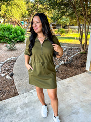 Maren Olive Dress