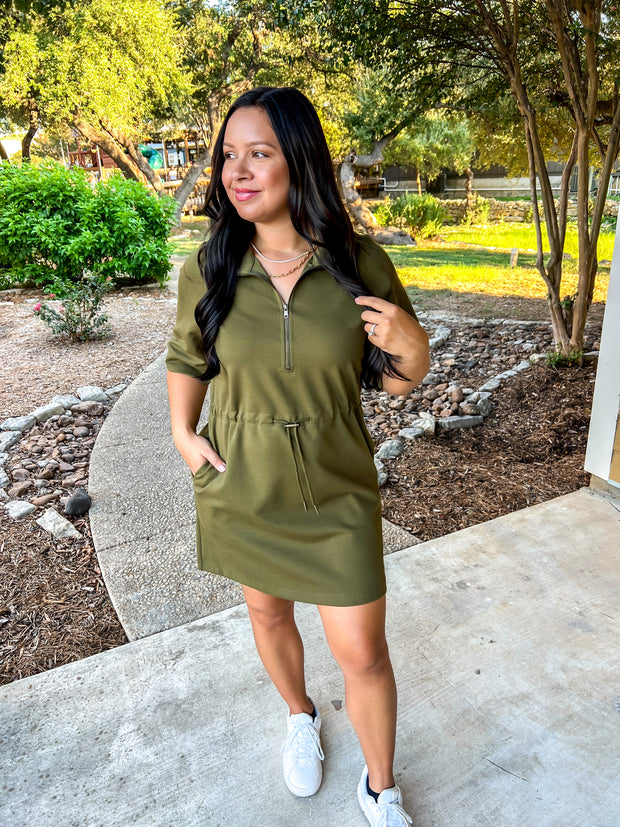 Maren Olive Dress