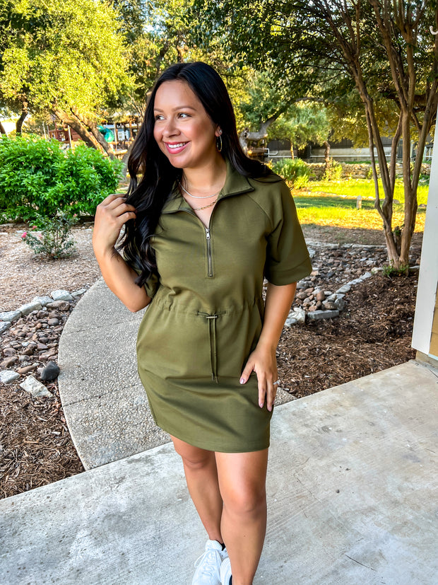 Maren Olive Dress