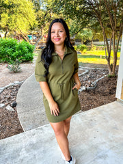 Maren Olive Dress