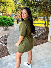 Maren Olive Dress