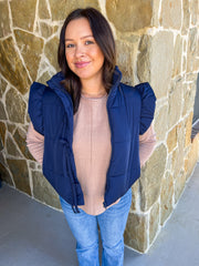 Sweet Season Vest - Navy