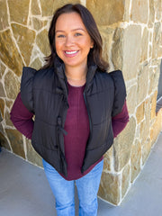 Sweet Season Vest - Black