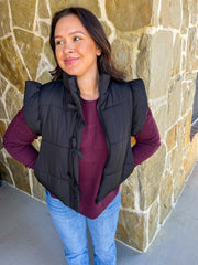 Sweet Season Vest - Black