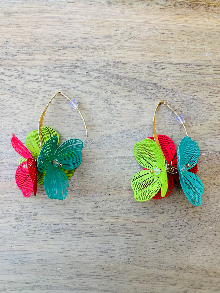 Flower Drop Earrings