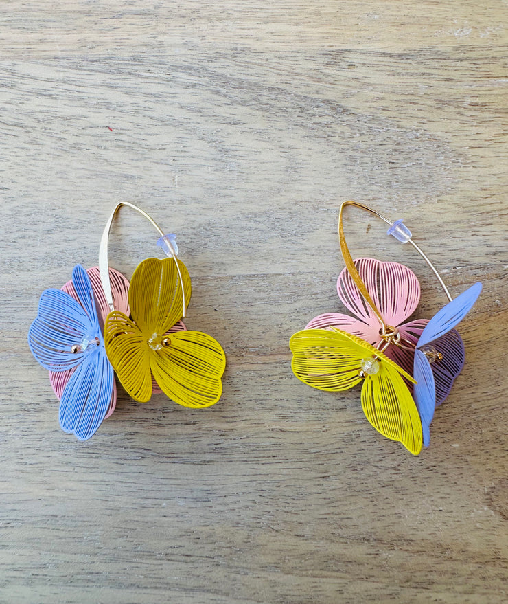 Flower Drop Earrings