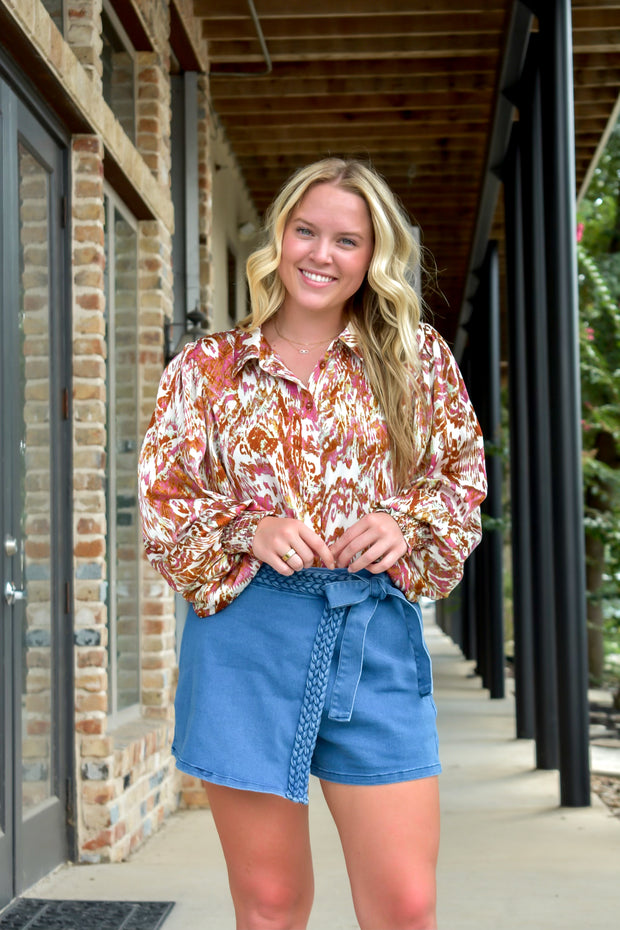 Fall Paisley Top