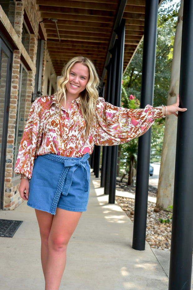 Fall Paisley Top