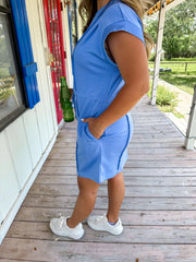 On the Go Luxeknit Dress - Periwinkle