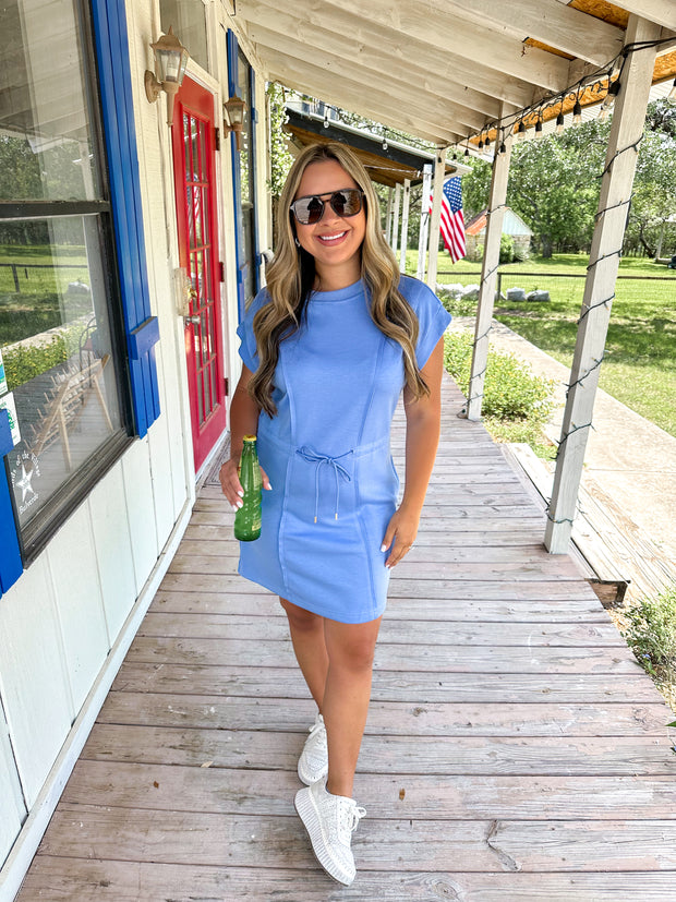 On the Go Luxeknit Dress - Periwinkle