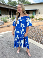 Getaway Girl Floral Midi Dress