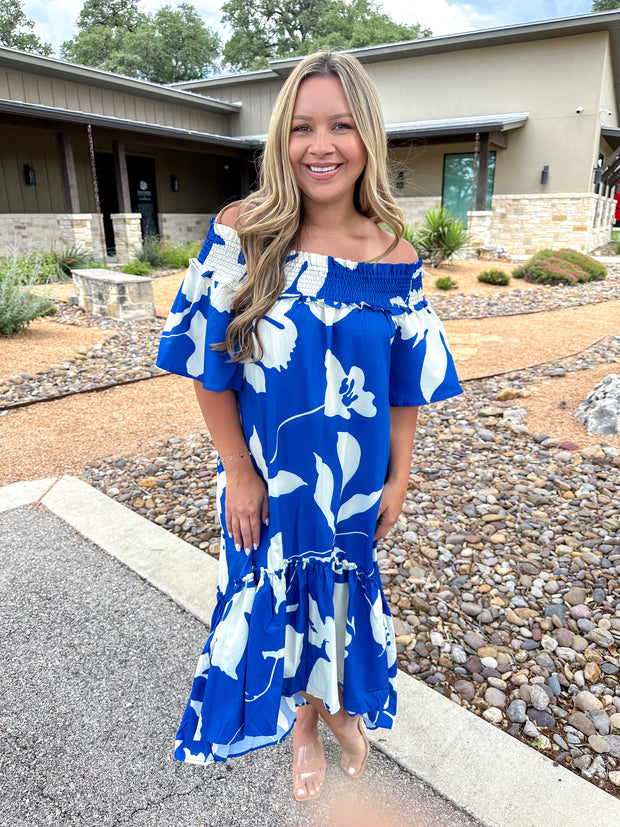 Getaway Girl Floral Midi Dress