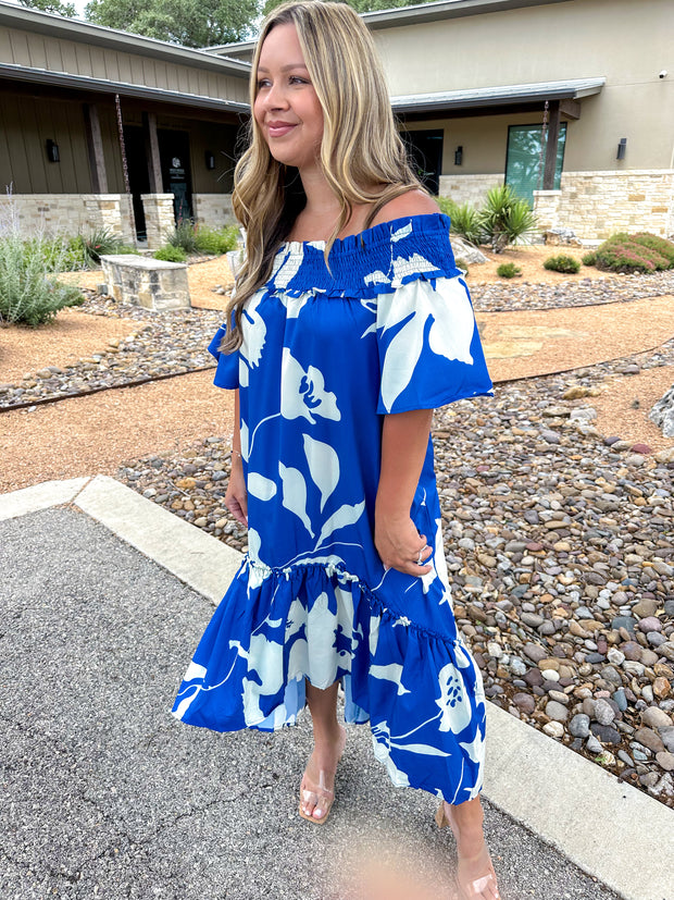Getaway Girl Floral Midi Dress