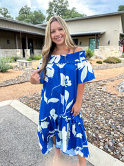 Getaway Girl Floral Midi Dress