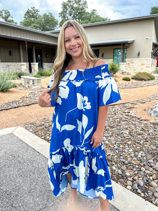 Getaway Girl Floral Midi Dress