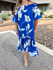 Getaway Girl Floral Midi Dress