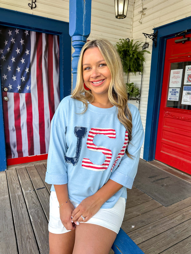 Party in the USA Patchwork Top