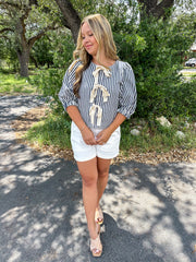Blue Jean Girl Striped Top