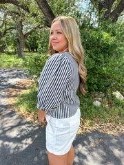 Blue Jean Girl Striped Top