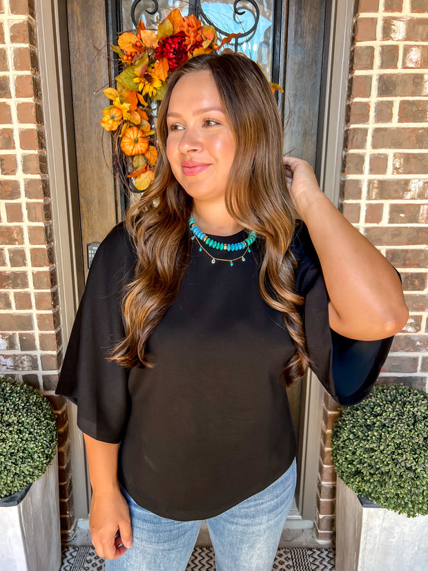 September Feels Top - Black