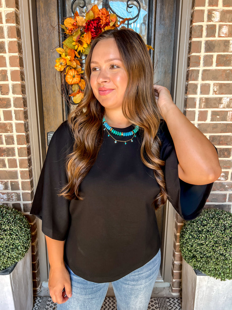 September Feels Top - Black
