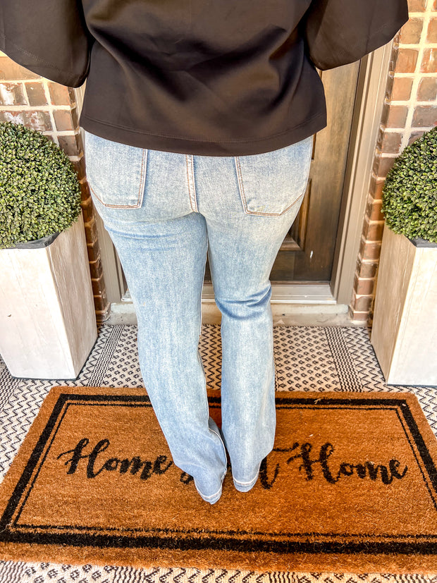 Rustic Romance Risen Mid Rise Jeans