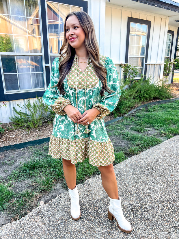 Changing Seasons Printed Dress