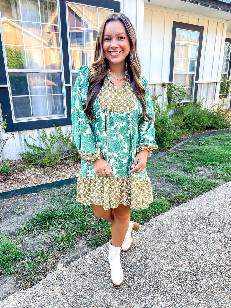 Changing Seasons Printed Dress