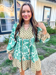 Changing Seasons Printed Dress