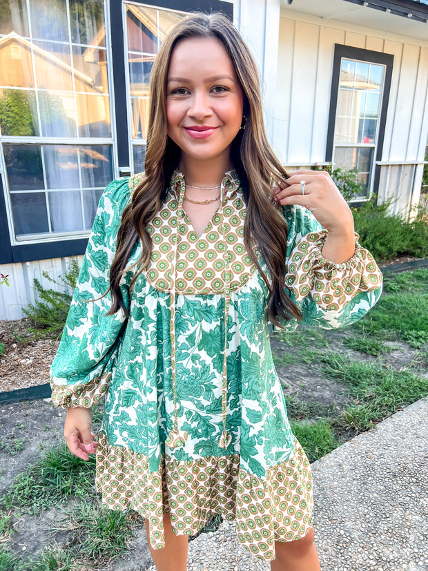Changing Seasons Printed Dress