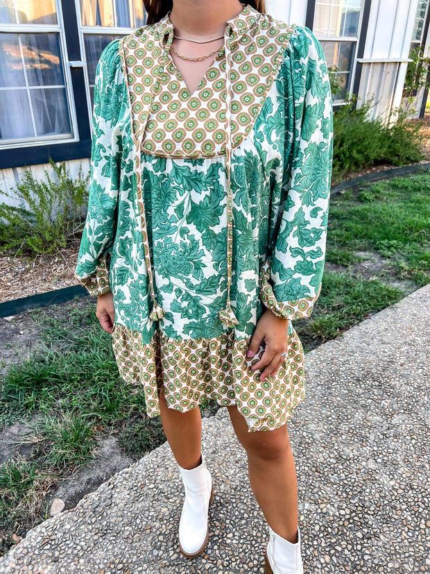 Changing Seasons Printed Dress