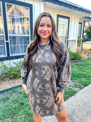 Brown Sugar Paisley Printed Dress