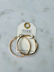 Hammered Hoop Earrings