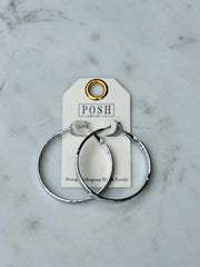 Hammered Hoop Earrings