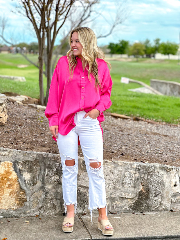 Sophisticated Hot Pink Top