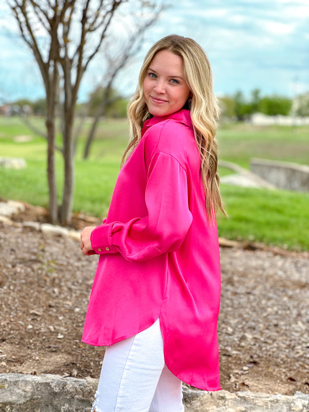 Sophisticated Hot Pink Top