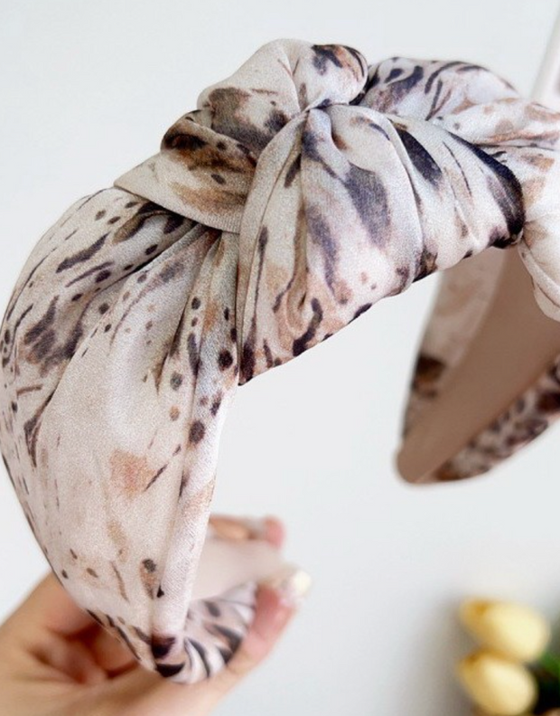 Soft Knot Printed Headband